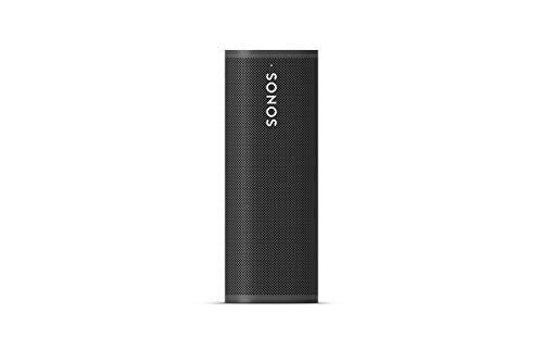 Sonos Roam WLAN & Bluetooth Speaker, černý - Vodotěsný reproduktor s hlasovým ovládáním Alexa, Google Assistant a AirPlay 2 - Bezdrátový venkovní hudební box s baterií pro streamování hudby - EDV-Guru (Guru e.U.)