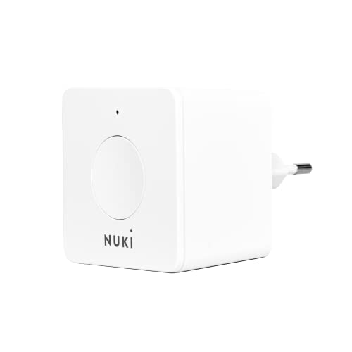 Nuki Bridge, WLAN Bridge, estensione per Smart Lock & Opener, consente la connessione WLAN, blocco della Smart Lock da remoto, estensione per Smart Lock, Alexa, HomeKit, Google, bianco - EDV-Guru (Guru e.U.)
