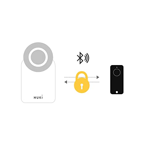 Nuki Fob, apriporta elettrico, chiusura con il semplice tocco di un pulsante, estensione per Nuki Smart Lock, serratura elettronica, apriporta automatico, portachiavi Bluetooth, Nuki Smart Home - EDV-Guru (Guru e.U.)