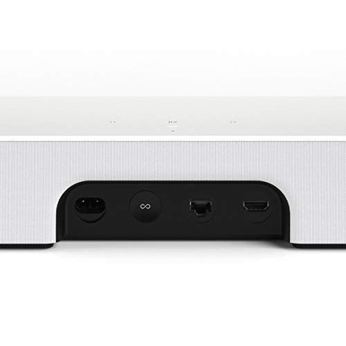 Sonos Beam Smart Soundbar, bianco - Soundbar TV compatta per televisione e streaming musicale con WiFi, controllo vocale Alexa, Assistente Google e HDMI ARC - Altoparlante per musica e TV compatibile con AirPlay - EDV-Guru (Guru e.U.)