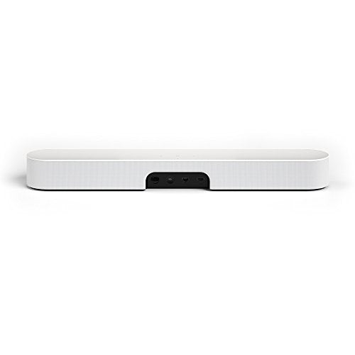 Sonos Beam Smart Soundbar, bianco - Soundbar TV compatta per televisione e streaming musicale con WiFi, controllo vocale Alexa, Assistente Google e HDMI ARC - Altoparlante per musica e TV compatibile con AirPlay - EDV-Guru (Guru e.U.)
