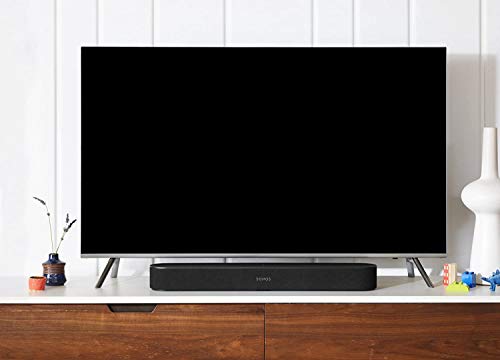 Sonos Beam Smart Soundbar, nero - Soundbar TV compatta per televisione e streaming musicale con WiFi, controllo vocale Alexa, Assistente Google e HDMI ARC - Altoparlante per musica e TV compatibile con AirPlay - EDV-Guru (Guru e.U.)