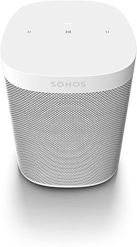 Sonos One SL All-In-One Smart Speaker (potente altoparlante WiFi con controllo app e AirPlay 2 - altoparlante multiroom per streaming musicale illimitato) bianco, senza controllo vocale - EDV-Guru (Guru e.U.)