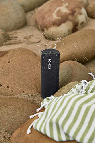 Altoparlante WLAN e Bluetooth Sonos Roam, nero - Altoparlante impermeabile con controllo vocale Alexa, Assistente Google e AirPlay 2 - Carillon esterno wireless con batteria per streaming musicale - EDV-Guru (Guru e.U.)