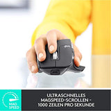 Bezdrátová myš Logitech MX Master 3, Bluetooth a 2,4 GHz připojení přes USB přijímač, senzor 4000 DPI, ultrarychlé rolování, pro všechny povrchy, 7 tlačítek, PC/Mac/iPadOS - světle šedá - EDV-Guru (Guru e.U.)