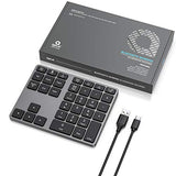 CSL - Bluetooth Numpad - Bezdrátová číselná klávesnice s multifunkčními klávesami - Hliníková klávesnice - 35 kláves - Bluetooth 3.0 - Bezdrátové - kompatibilní s Apple PC Notebook Tablet Laptop - Windows Android iOS - EDV-Guru (Guru e.U.)