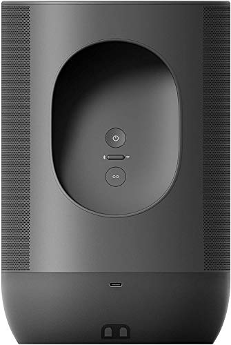 Sonos Move Smart Speaker (altoparlante WiFi e Bluetooth impermeabile con controllo vocale Alexa, Assistente Google e AirPlay 2 - carillon esterno wireless con batteria per streaming musicale) nero - EDV-Guru (Guru e.U.)