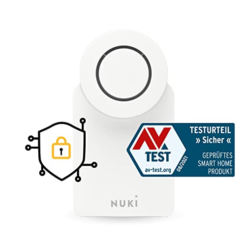 Nuki Smart Lock 3.0, serratura intelligente per accesso senza chiave senza conversione, serratura elettronica aggiornabile, certificata AV-TEST, bianco - EDV-Guru (Guru e.U.)