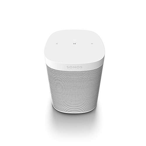 Sonos One SL All-In-One Smart Speaker (potente altoparlante WiFi con controllo app e AirPlay 2 - altoparlante multiroom per streaming musicale illimitato) bianco, senza controllo vocale - EDV-Guru (Guru e.U.)