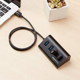 Amazon Basics – USB hub, USB 3.1 Type A, 4pin hub, hliník, černý – EDV-Guru (Guru e.U.)