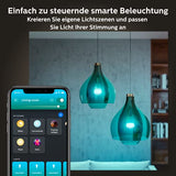 Philips Hue White & Col. Amb. Startovací sada 2 ks LED žárovky E27 vč. chytré tlačítko, 16 milionů barev, stmívatelné, ovladatelné přes aplikaci, kompatibilní s Amazon Alexa (Echo, Echo Dot) - EDV-Guru (Guru e.U.)