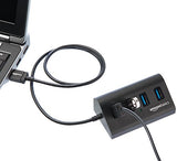 Amazon Basics – USB hub, USB 3.1 Type A, 4pin hub, hliník, černý – EDV-Guru (Guru e.U.)