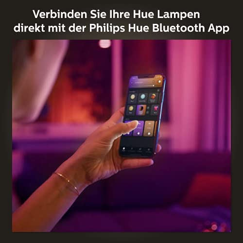 Philips Hue White & Col. Amb. Startovací sada 2 ks LED žárovky E27 vč. chytré tlačítko, 16 milionů barev, stmívatelné, ovladatelné přes aplikaci, kompatibilní s Amazon Alexa (Echo, Echo Dot) - EDV-Guru (Guru e.U.)
