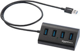Amazon Basics – USB hub, USB 3.1 Type A, 4pin hub, hliník, černý – EDV-Guru (Guru e.U.)