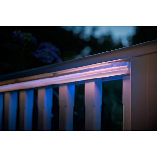 Philips Hue White & Col. Amb. Outdoor Lightstrip 5m, 1650 lm, dimmerabile, 16 milioni di colori, controllabile tramite app, compatibile con Amazon Alexa (Echo, Echo Dot) - EDV-Guru (Guru e.U.)