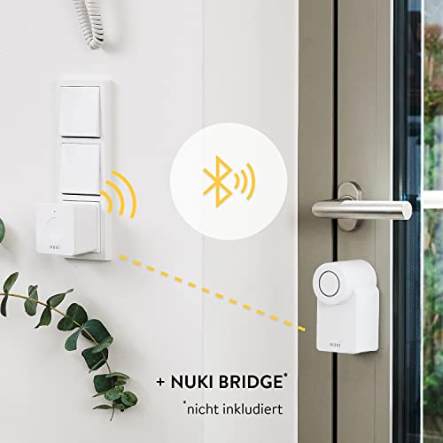 Nuki Smart Lock 3.0, serratura intelligente per accesso senza chiave senza conversione, serratura elettronica aggiornabile, certificata AV-TEST, bianco - EDV-Guru (Guru e.U.)