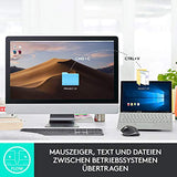 Bezdrátová myš Logitech MX Master 3, Bluetooth a 2,4 GHz připojení přes USB přijímač, senzor 4000 DPI, ultrarychlé rolování, pro všechny povrchy, 7 tlačítek, PC/Mac/iPadOS - světle šedá - EDV-Guru (Guru e.U.)