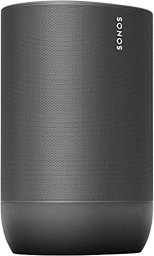 Sonos Move Smart Speaker (altoparlante WiFi e Bluetooth impermeabile con controllo vocale Alexa, Assistente Google e AirPlay 2 - carillon esterno wireless con batteria per streaming musicale) nero - EDV-Guru (Guru e.U.)