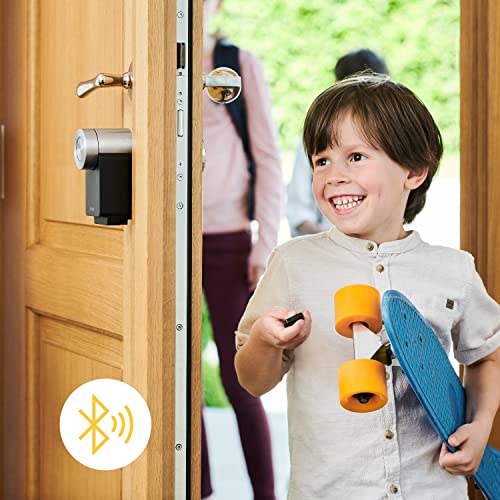 Nuki Fob, apriporta elettrico, chiusura con il semplice tocco di un pulsante, estensione per Nuki Smart Lock, serratura elettronica, apriporta automatico, portachiavi Bluetooth, Nuki Smart Home - EDV-Guru (Guru e.U.)