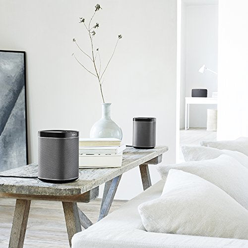 Sonos Play:1 Smart Speaker (altoparlante WLAN compatto e potente per streaming musicale illimitato - altoparlante multiroom resistente all'umidità) nero - EDV-Guru (Guru e.U.)