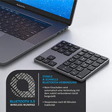 CSL - Bluetooth Numpad - Bezdrátová číselná klávesnice s multifunkčními klávesami - Hliníková klávesnice - 35 kláves - Bluetooth 3.0 - Bezdrátové - kompatibilní s Apple PC Notebook Tablet Laptop - Windows Android iOS - EDV-Guru (Guru e.U.)