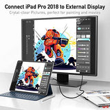 Cavo uni da USB C a HDMI 4K [intrecciato, lega di alluminio] Cavo da USB tipo C a HDMI (compatibile con Thunderbolt 3) compatibile con iPad Pro/Air, MacBook, Galaxy, Huawei P40 ecc. - 1,8 m - EDV-Guru (Guru e.U.)