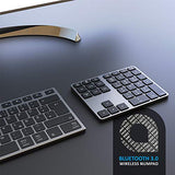 CSL - Bluetooth Numpad - Bezdrátová číselná klávesnice s multifunkčními klávesami - Hliníková klávesnice - 35 kláves - Bluetooth 3.0 - Bezdrátové - kompatibilní s Apple PC Notebook Tablet Laptop - Windows Android iOS - EDV-Guru (Guru e.U.)