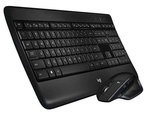 Logitech MX900 Set tastiera e mouse wireless Premium, connessione a 2,4 GHz tramite ricevitore USB, mouse MX con funzione Easy-Switch, tasti retroilluminati, PC/laptop, layout QWERTY NL - Nero - EDV-Guru (Guru e.U.)