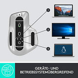 Bezdrátová myš Logitech MX Master 3, Bluetooth a 2,4 GHz připojení přes USB přijímač, senzor 4000 DPI, ultrarychlé rolování, pro všechny povrchy, 7 tlačítek, PC/Mac/iPadOS - světle šedá - EDV-Guru (Guru e.U.)
