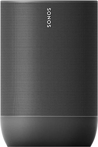 Sonos Move Smart Speaker (altoparlante WiFi e Bluetooth impermeabile con controllo vocale Alexa, Assistente Google e AirPlay 2 - carillon esterno wireless con batteria per streaming musicale) nero - EDV-Guru (Guru e.U.)