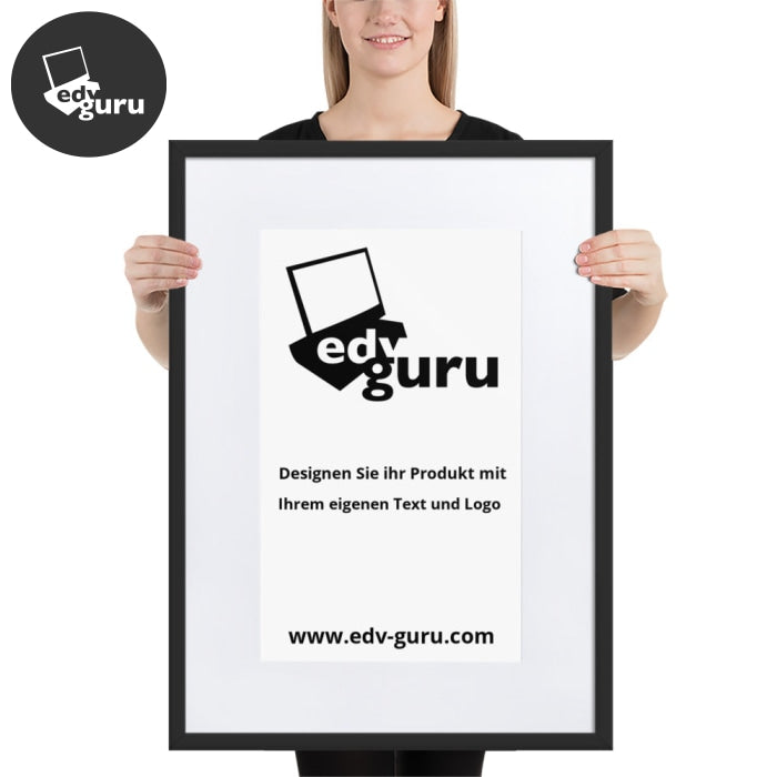 Poster incorniciato su carta opaca con nero opaco / 50×70 cm