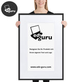 Poster incorniciato su carta opaca con nero opaco / 61×91 cm