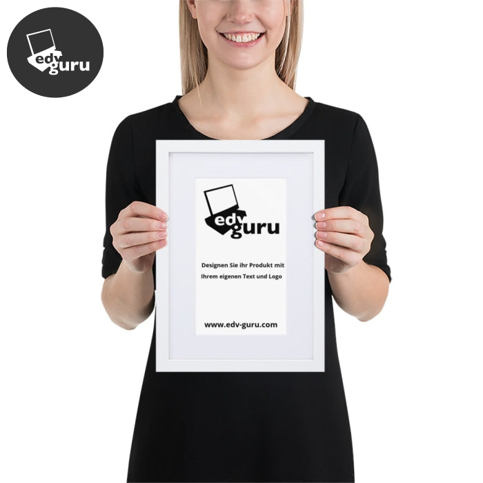 Poster incorniciato su carta opaca con bianco opaco / 21×30 cm