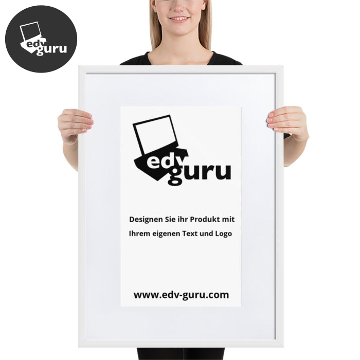 Poster incorniciato su carta opaca con bianco opaco / 50×70 cm