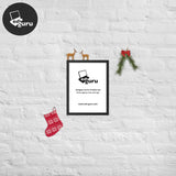 Poster incorniciato Nero / 12×16
