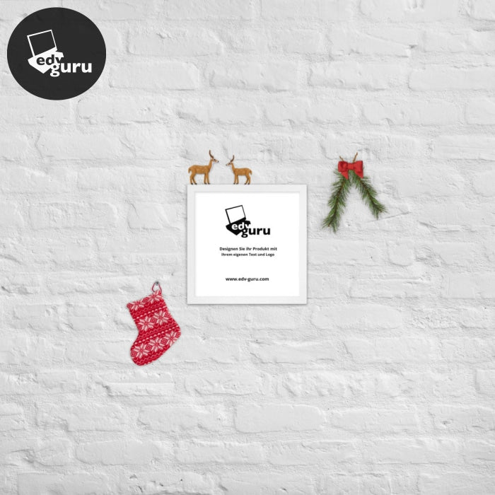 Poster incorniciato bianco / 12×12
