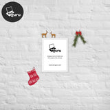 Poster incorniciato bianco / 12×16