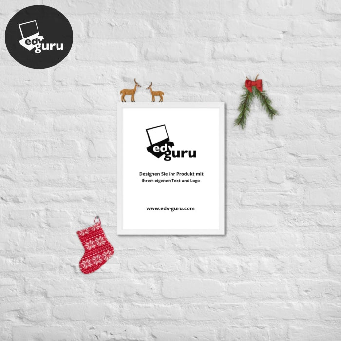 Poster incorniciato bianco / 16×20