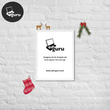 Poster incorniciato bianco / 18×24