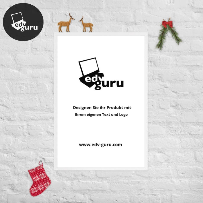Poster incorniciato bianco / 24×36