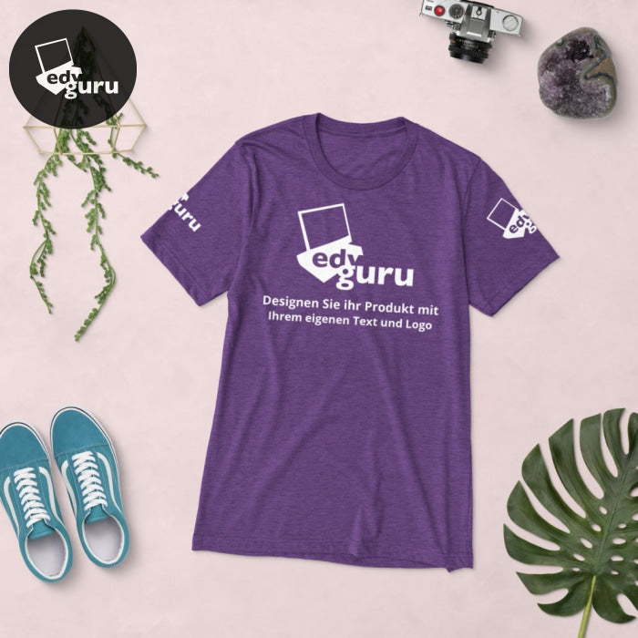 Tričko s krátkým rukávem Purple Triblend / Xs