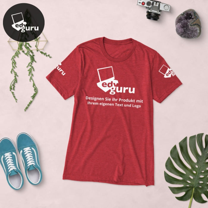 Tričko s krátkým rukávem Red Triblend / Xs