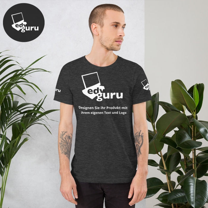 T-shirt unisex a manica corta grigio scuro erica / xs