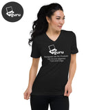 T-shirt unisex a maniche corte con scollo a V Xs