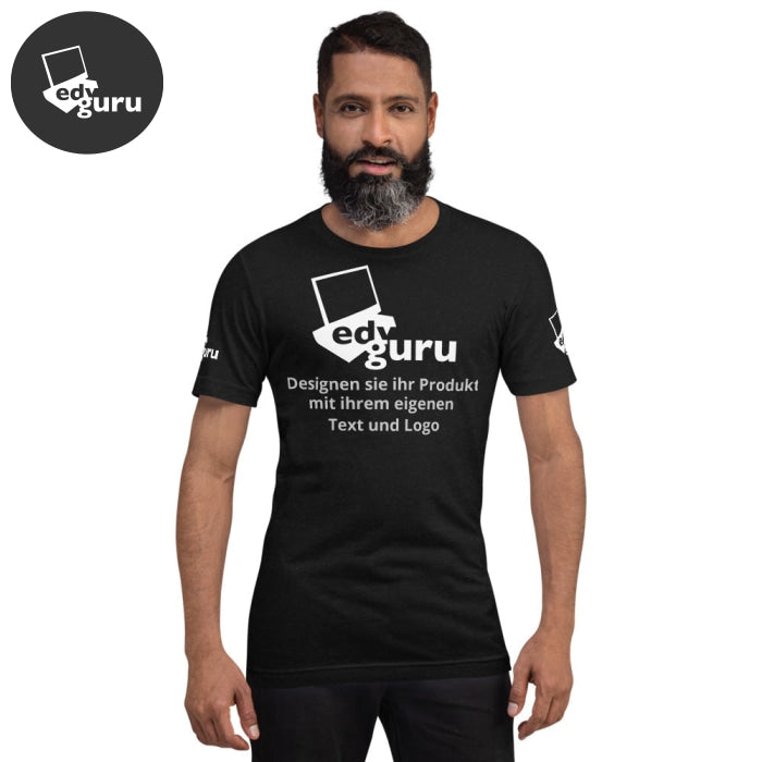Unisex tričko s krátkým rukávem černé vřesové / Xs