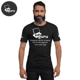 Unisex tričko s krátkým rukávem černé vřesové / Xs