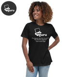 T-shirt ampia da donna nera / S