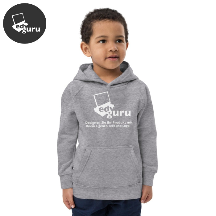 Dětská eko mikina s kapucí Grey Melange / 4Y