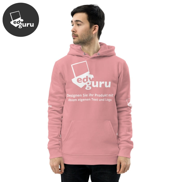 Felpa unisex ecologica con cappuccio Canyon Pink / S