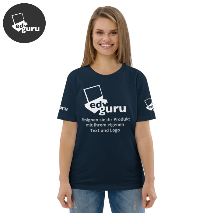 T-shirt unisex in cotone biologico Marina francese / S